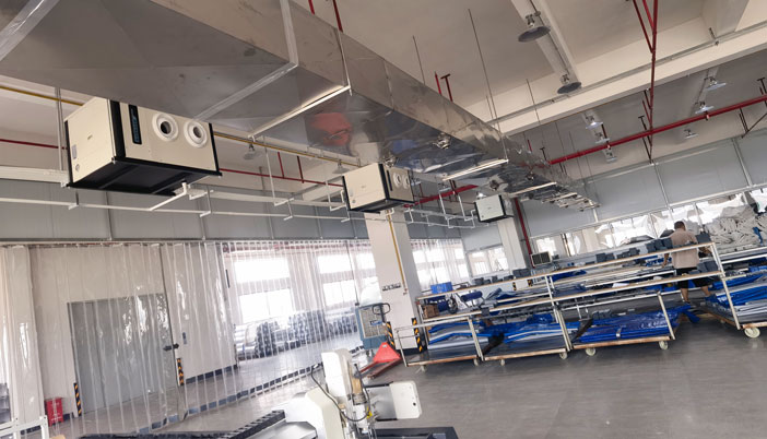 車間空調(diào)機(jī)組，應(yīng)用蒸發(fā)冷省電空調(diào)機(jī)組-臥式射流空調(diào)機(jī)組